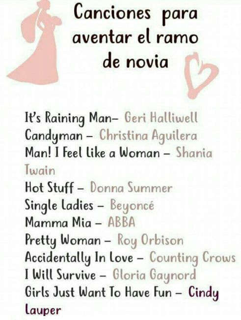 Canciones para aventar el ramo 🌹💐 - 1