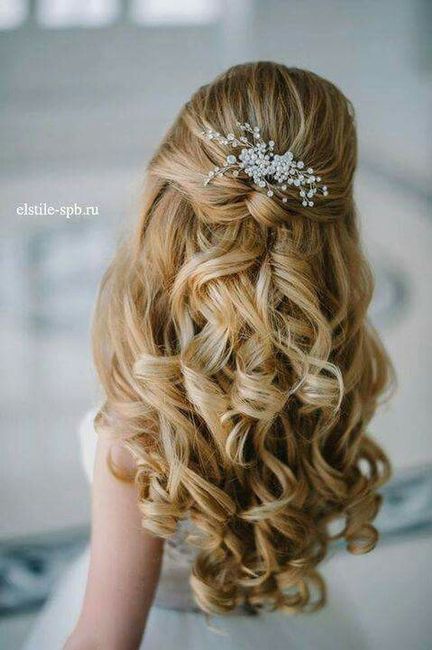 Peinados con cabello suelto 👰 - 1