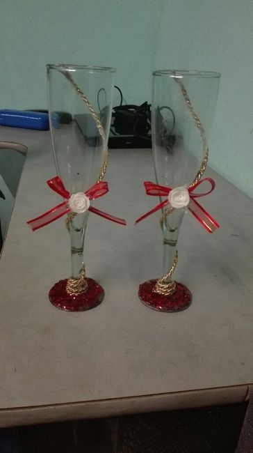 Copas de brindis terminadas 😄😃 - 1