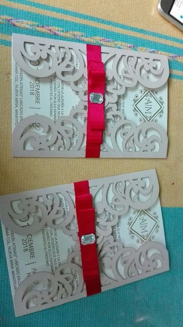 Por fin llegaron mis invitaciones 😍☺😄 - 1