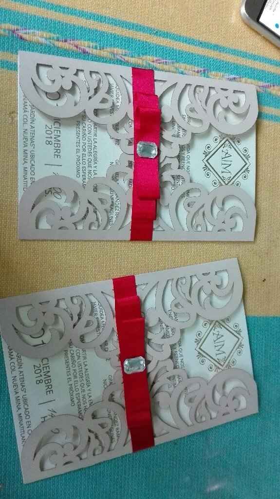 Por fin llegaron mis invitaciones 😍☺😄 - 1