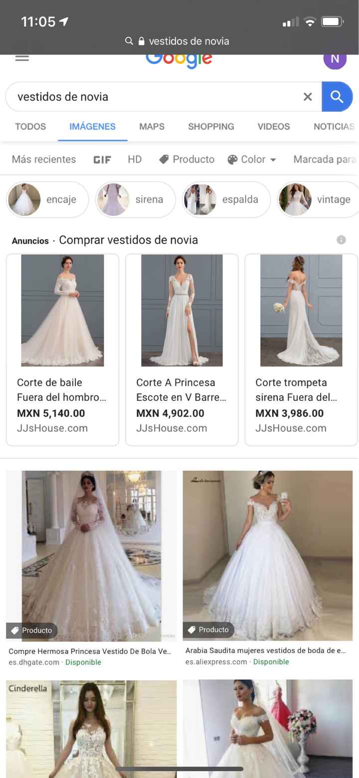 [JUEGO] Si Googleas "Vestido de novia"... - 1