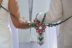 Mi lazo de boda... arte Huichol 😍 14