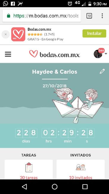 ¿Cuánto falta para que se casen? - 1