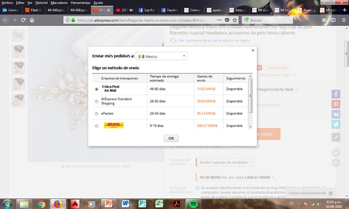 Siempre checa el seguimiento si está disponible