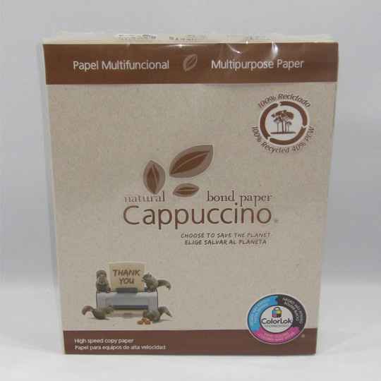 Papel capuchino, ecológico