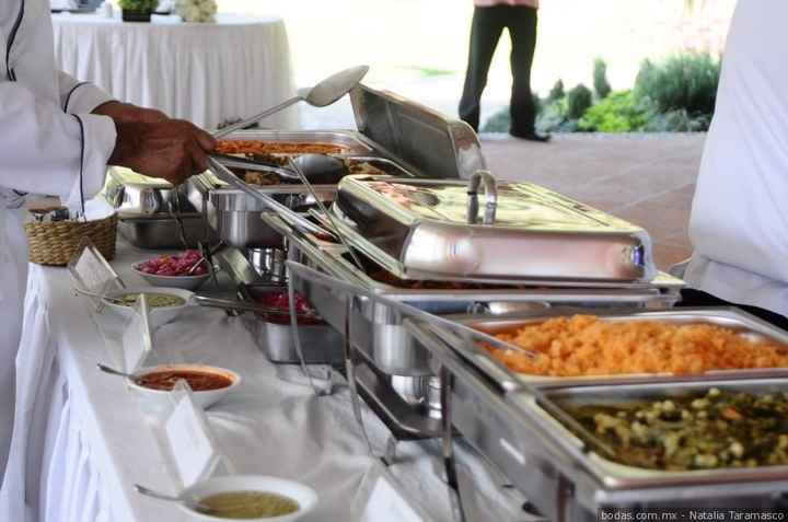 Pensamos en un buffet para el banquete