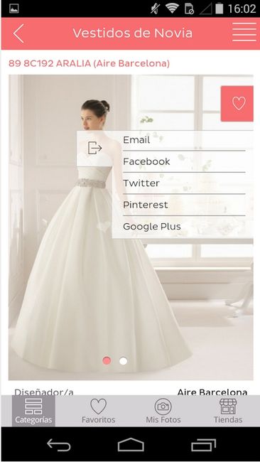 app vestidos redes