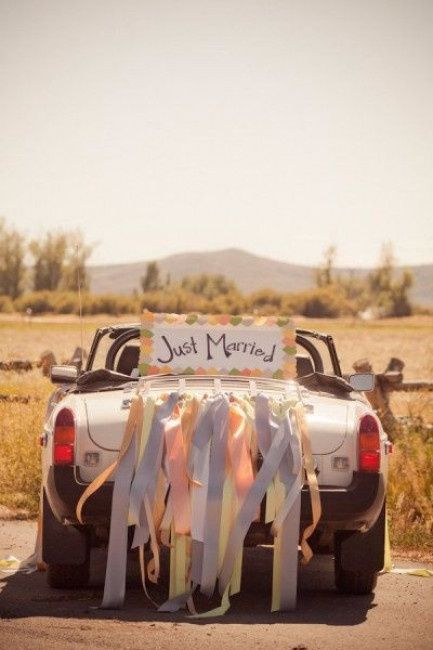 coche novios boda vintage