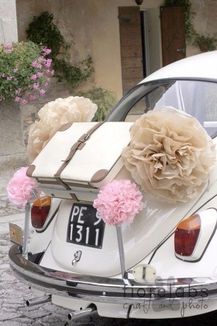 coche novios boda vintage