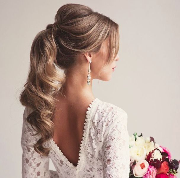 peinado espectacular de novia