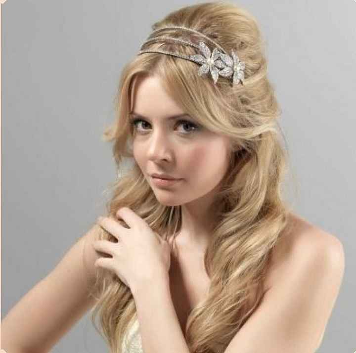 peinado con diadema