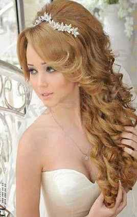 peinado con diadema