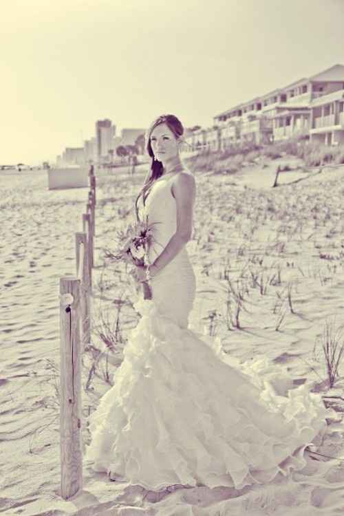 vestido novia playa