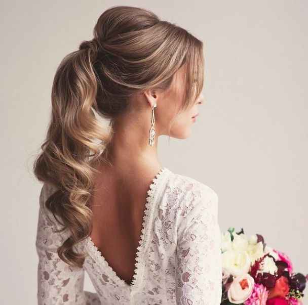 peinado espectacular de novia