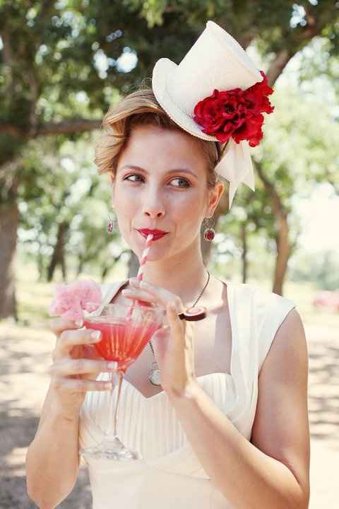 novia sombrero