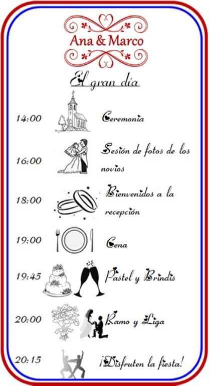 Quien me ayuda con el programa de la boda? - 1