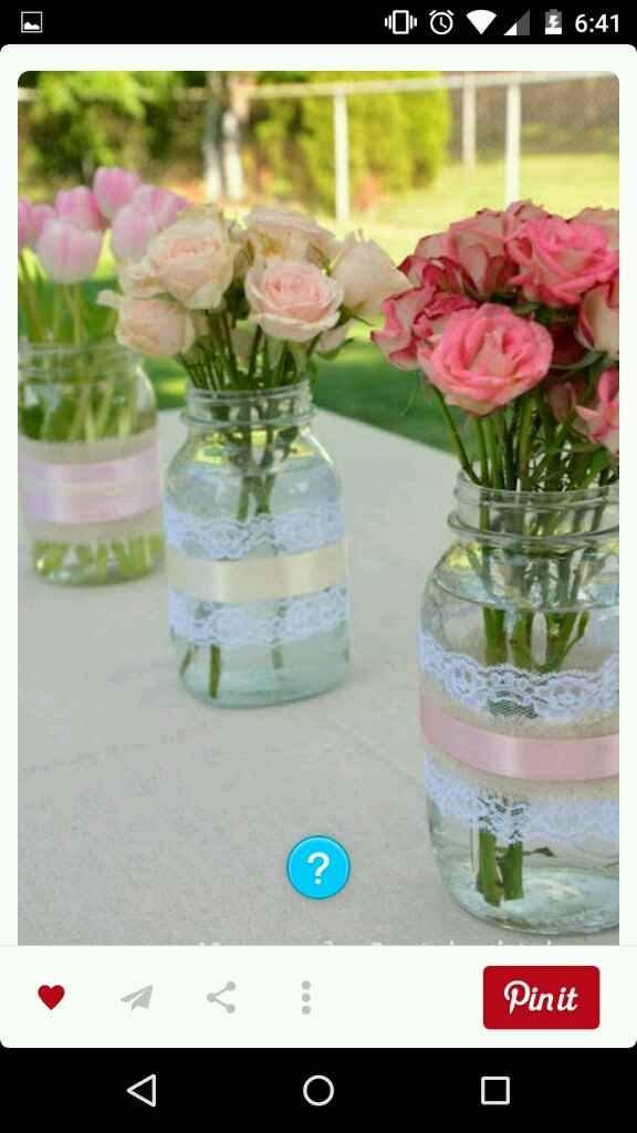 Arreglos de mesa, boda de dia - 4