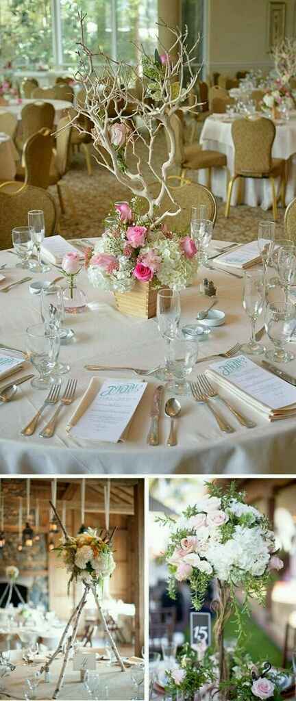Arreglos de mesa, boda de dia - 2