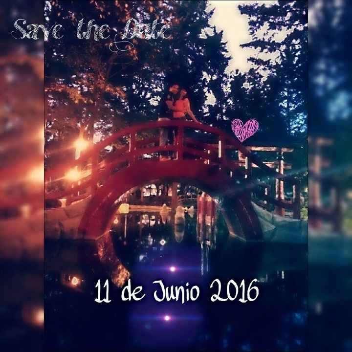 Mi "save the date" :d que emoción!!! - 1