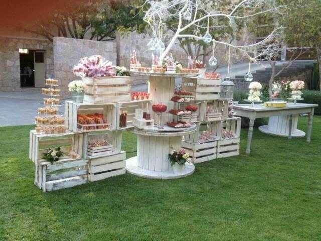Centros de mesa para boda en jardin - 4