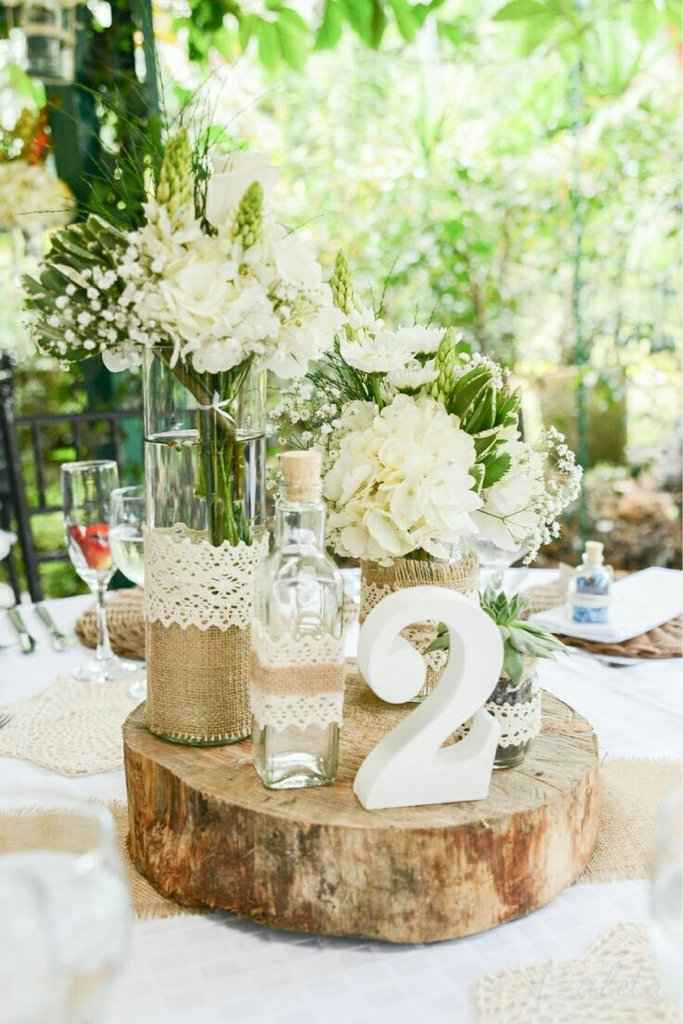 Centros de mesa para boda en jardin - 8