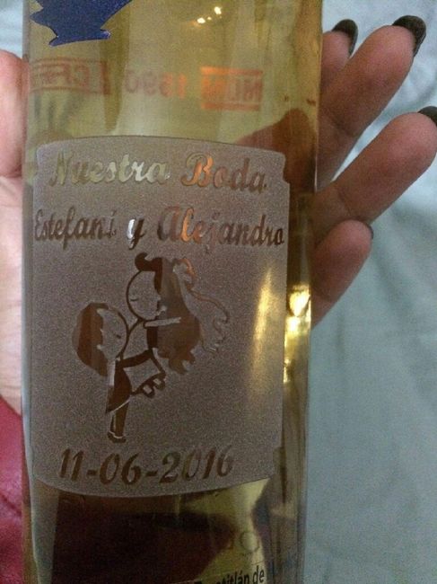 Botellas de tequila para nuestros padrinos :) - 3