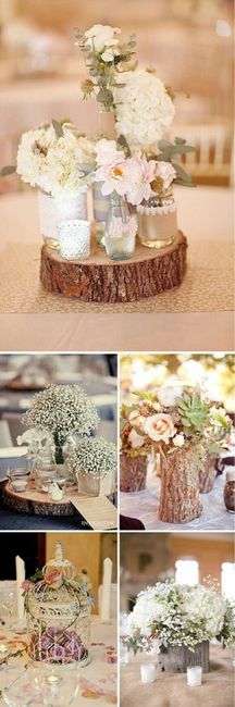 Centros de mesa para boda en jardin - 7