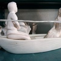 Tabasqueños en cayucos
