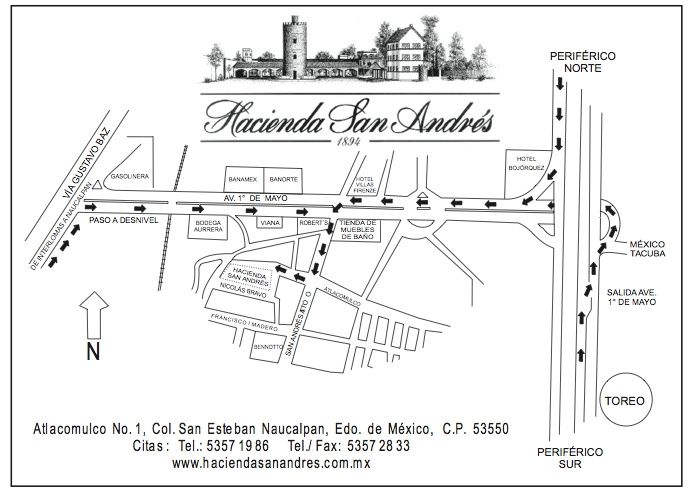 Croquis Hacienda San Andrés