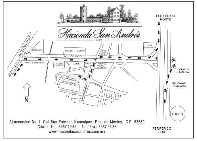 Croquis Hacienda San Andrés