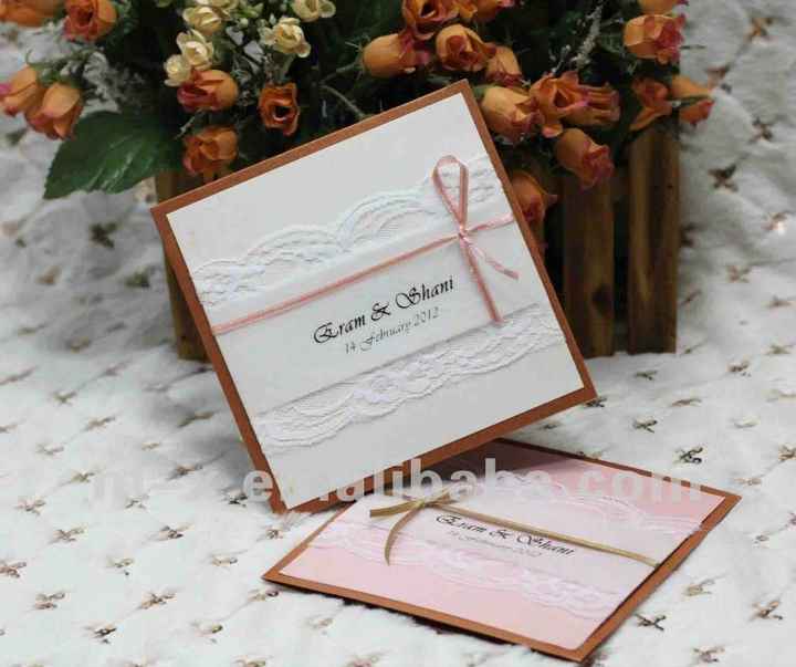 Prueba de invitaciones DIY (no le gustaron al novio) - 1