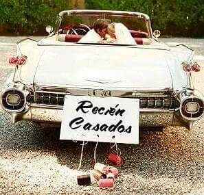 Decoración para auto de novios. - 16
