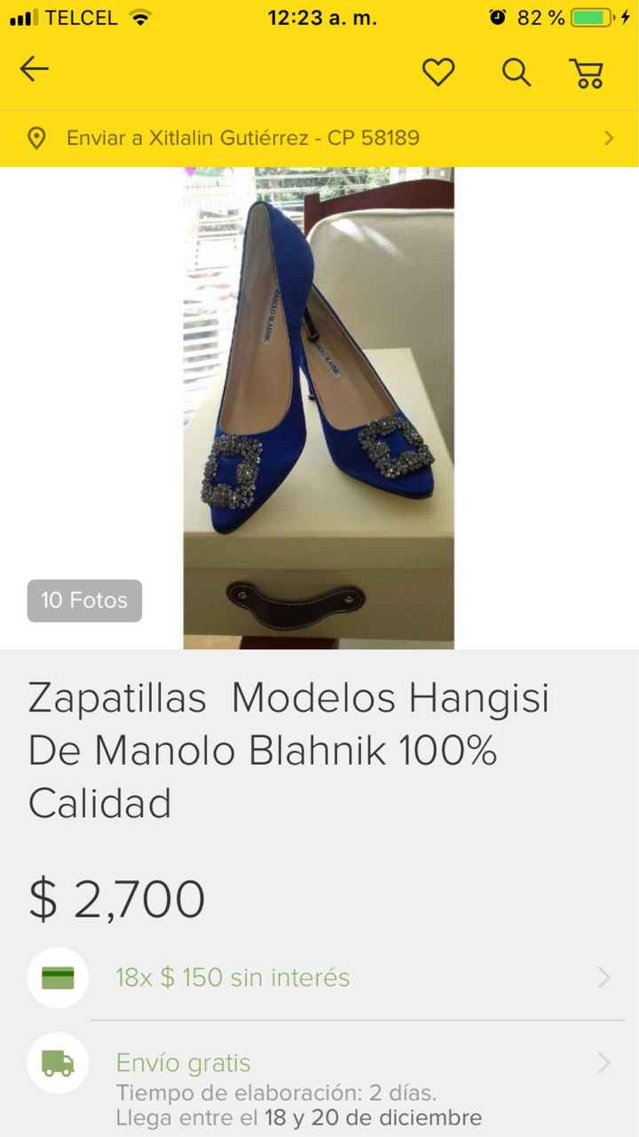 zapatillas en azul - 1