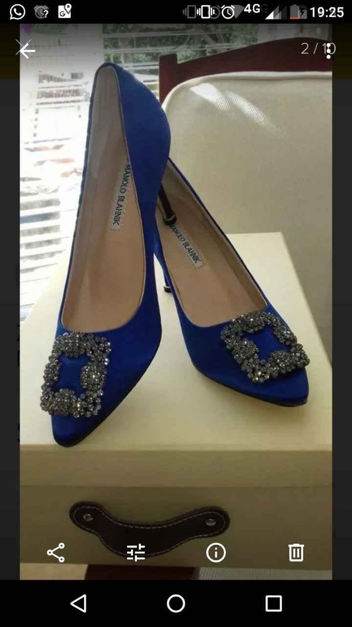 Hola!! Estoy muy tentada a seleccionar zapatos azules para el día de la boda, que opinan?? algo de e