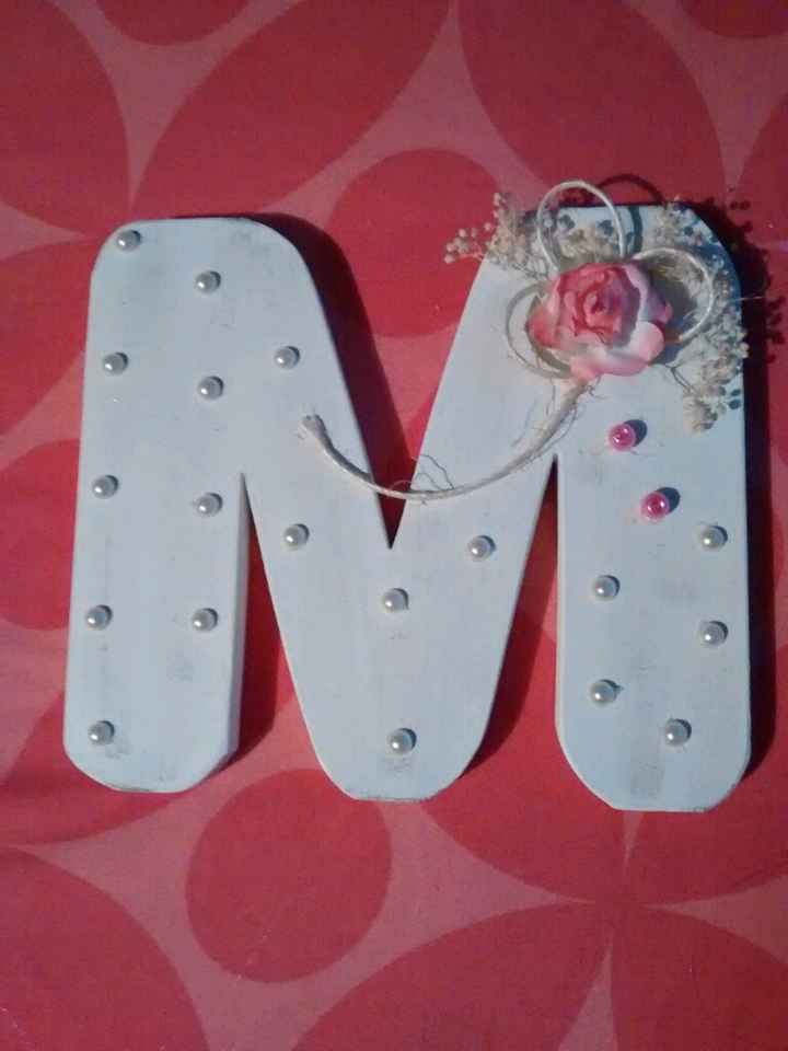 Diy 3. letras de madera decoradas. - 4