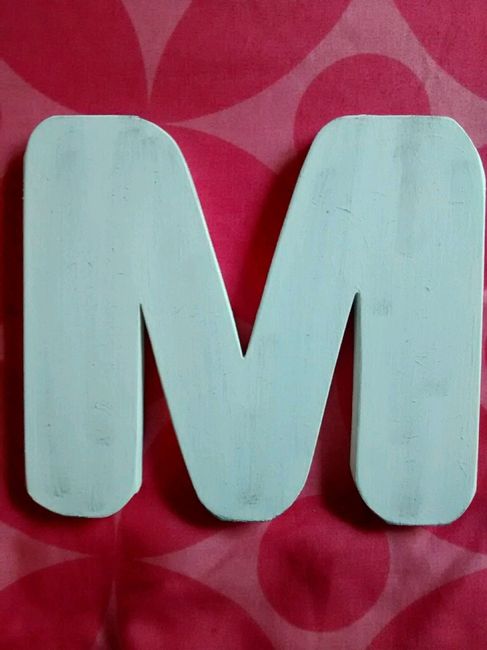 Diy 3. letras de madera decoradas. - 2