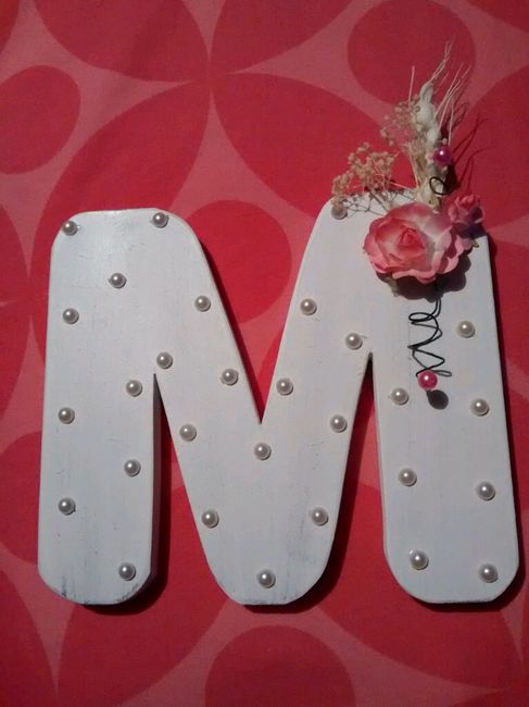 Diy 3. letras de madera decoradas. - 7