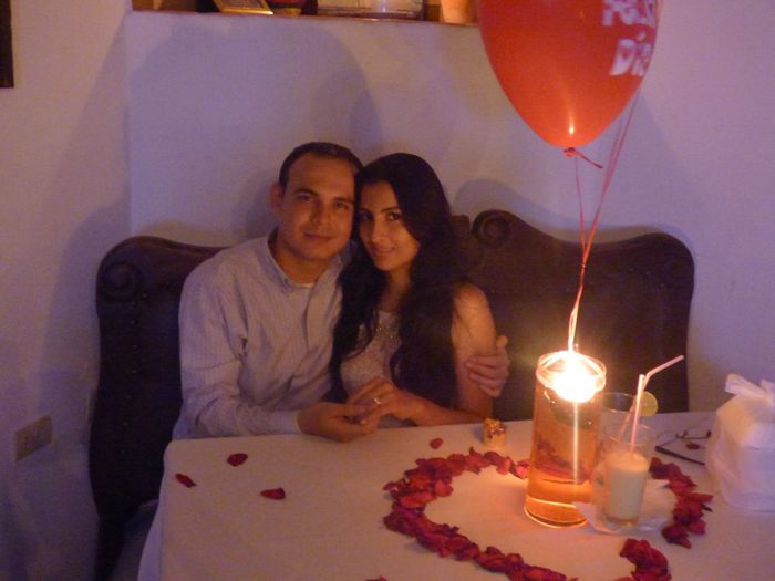 Con  mi amorcito ese gran día 