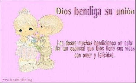 Felicidades por su enlace