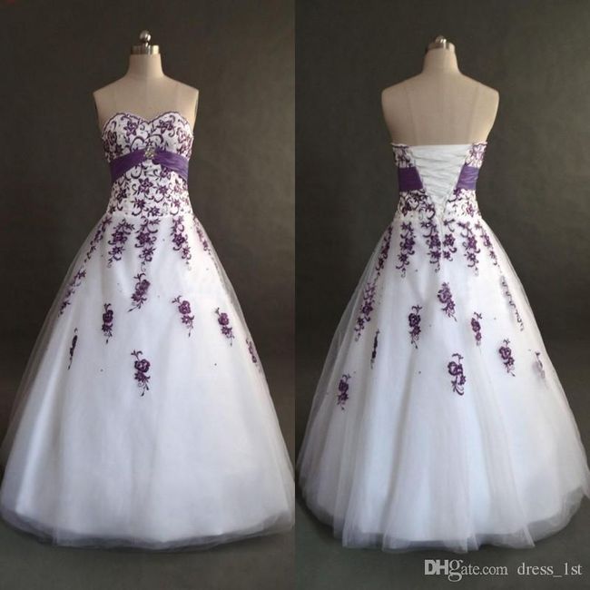 Vestido de bodas púrpuras💜 5