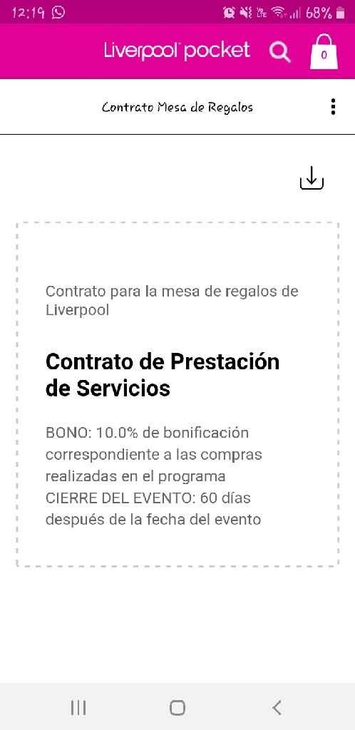 Cambio de fecha en mesa de regalos - 1