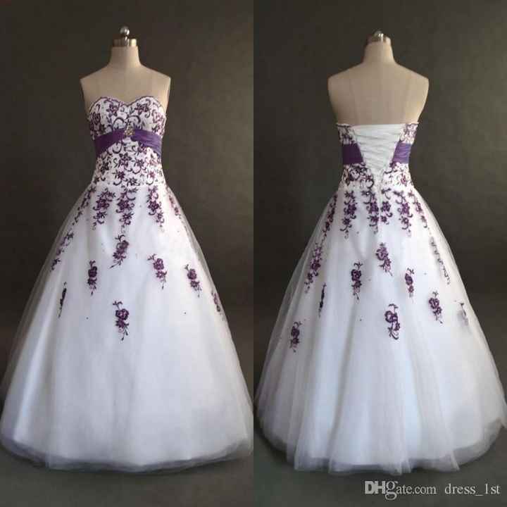 Vestido de bodas púrpuras💜 - 5
