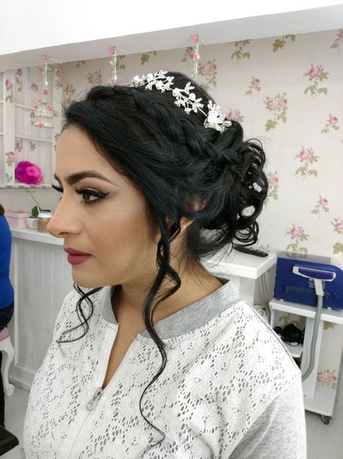  Maquillaje y peinado♡ la prueba ♡ - 4