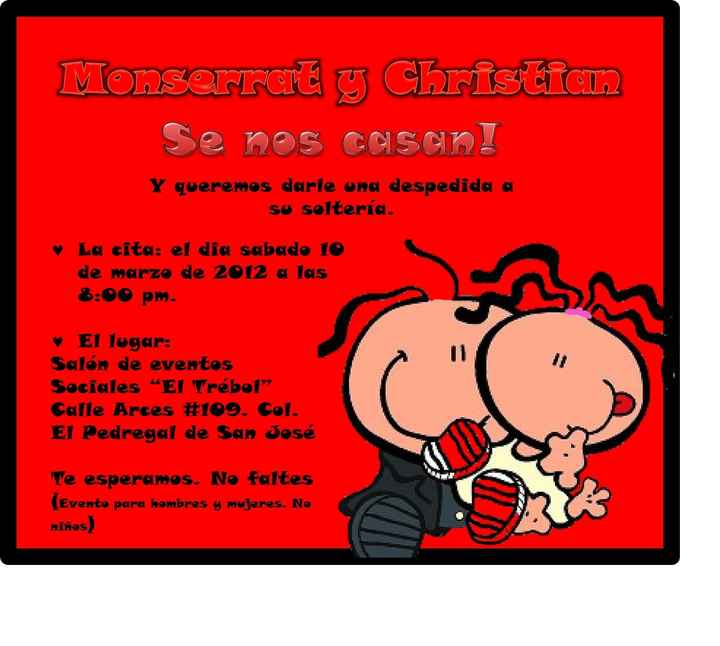 INVITACION  DESPEDIDA MIXTA