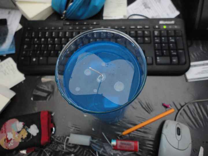 colocamos el acetato