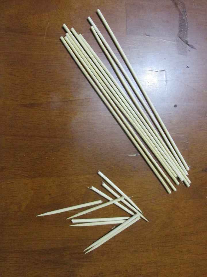 Palillos sin puntas
