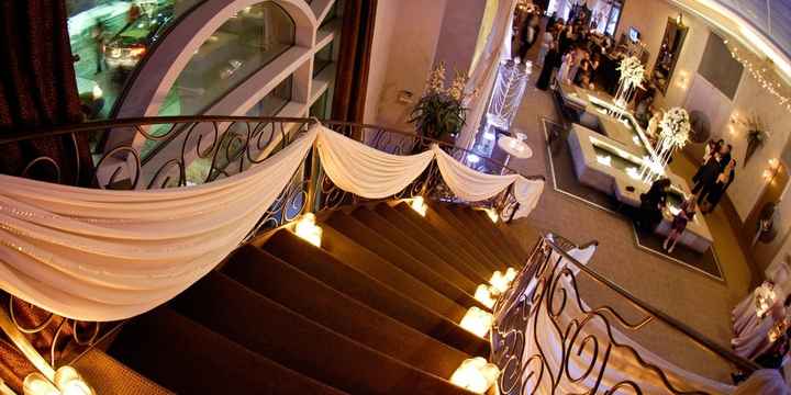 Telas en escaleras por dentro