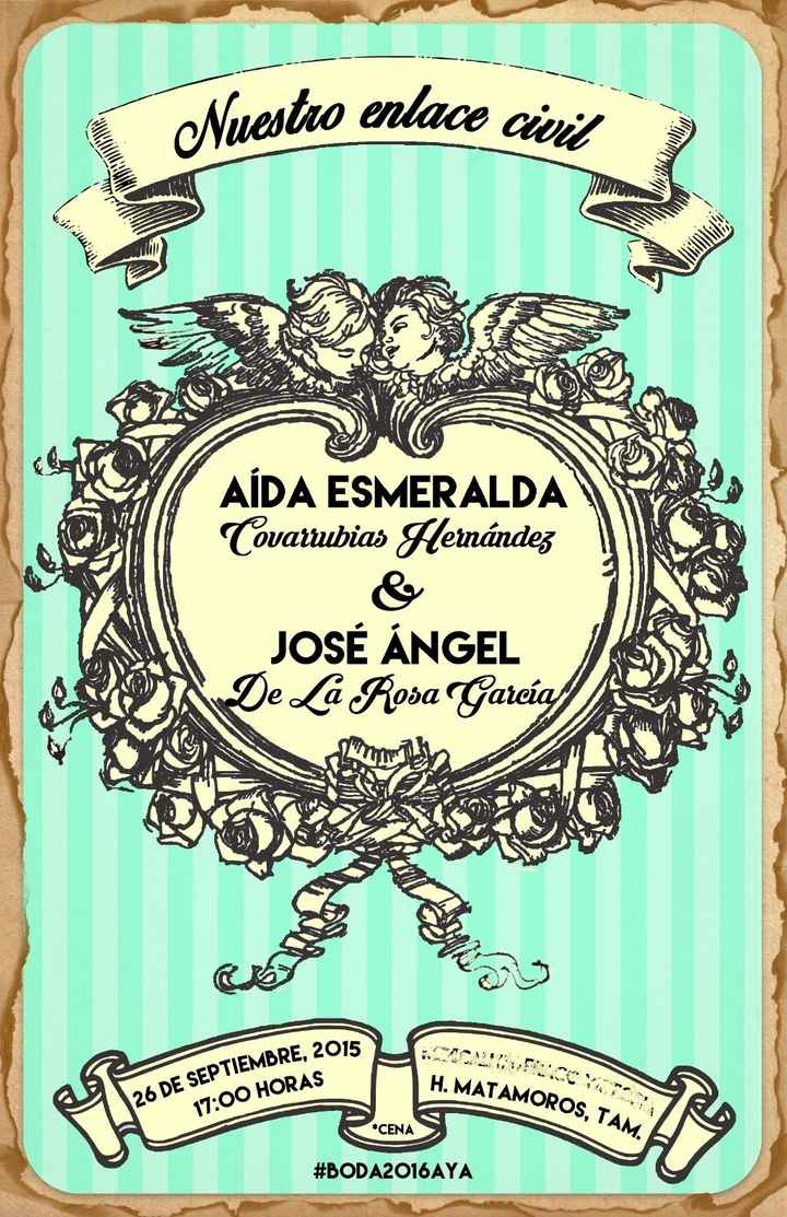 Invitación ceremonia civil