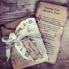 Invitación vintage